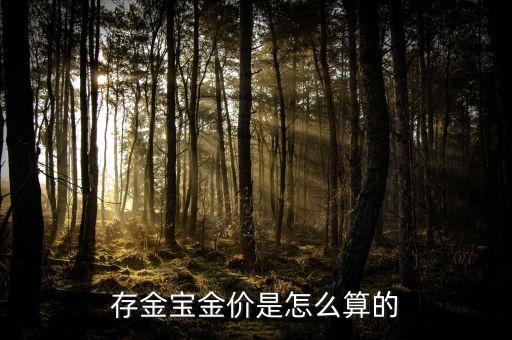 怎么查看存金寶，存金寶金價是怎么算的