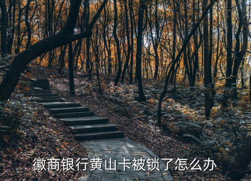 徽商黃山卡被鎖怎么辦，徽商銀行黃山卡鎖了怎么辦啊