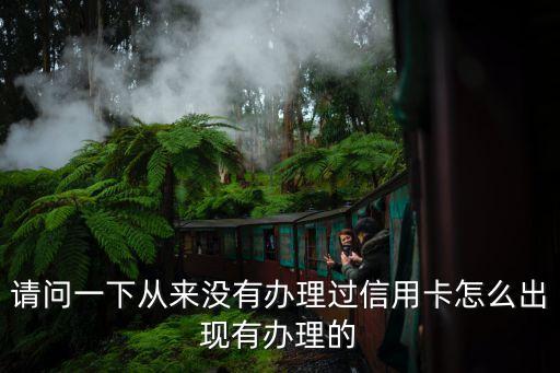 沒辦過信用卡怎么名下，信用卡沒申請過該怎么辦