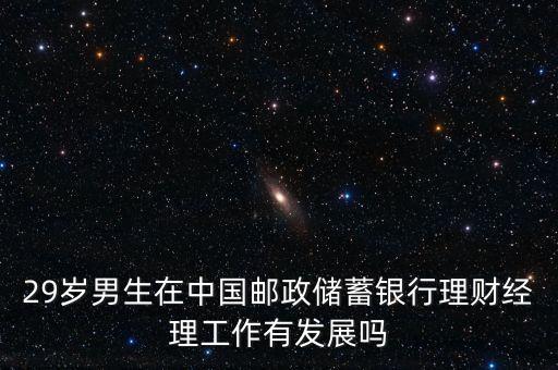 29歲男生在中國(guó)郵政儲(chǔ)蓄銀行理財(cái)經(jīng)理工作有發(fā)展嗎