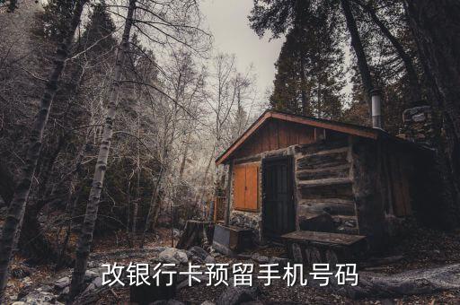 銀行卡預留的號碼換了怎么辦理嗎，銀行卡預留的手機號碼怎么改