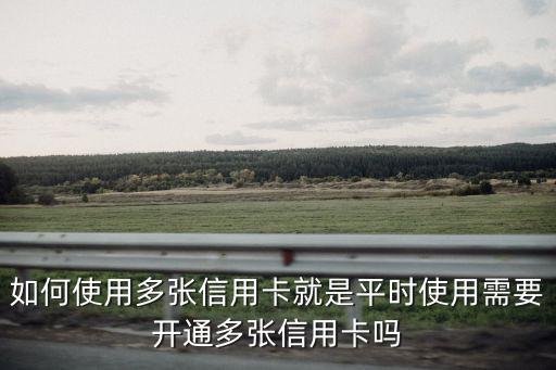 信用卡太多 怎么用，怎樣才能合理使用多張信用卡