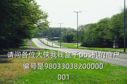 請問各位大俠我錢盒子pos機(jī)的商戶編號是98033038200000001