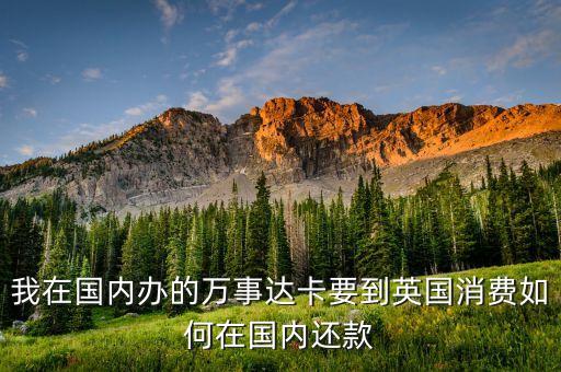 我在國內(nèi)辦的萬事達卡要到英國消費如何在國內(nèi)還款
