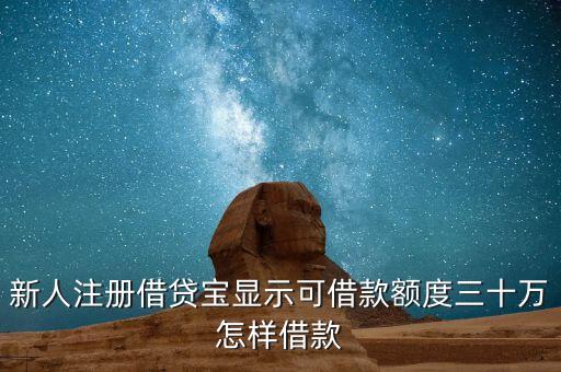 借貸寶新手怎么借錢，借貸寶怎樣才可以借到錢我是新手不懂求指點