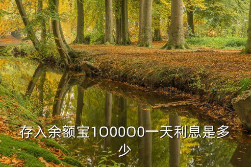 光大余額寶 利息怎么算的，存入余額寶1O00O0一天利息是多少