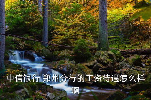 河南中信銀行 待遇怎么樣，中信銀行待遇知道的進15