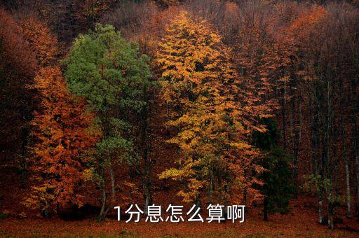 1分息怎么算啊