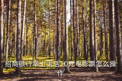 招商銀行掌上生活10元電影票怎么操作