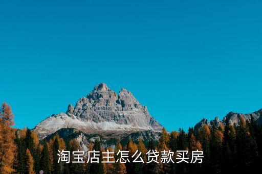 淘寶怎么買貸款買房，從事淘寶怎么貸款買房