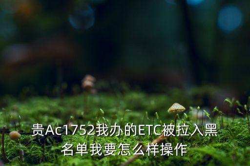 etc變成黑名單怎么辦，怎么解除ETC黑名單
