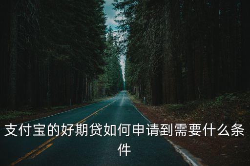 支付寶的好期貸如何申請(qǐng)到需要什么條件