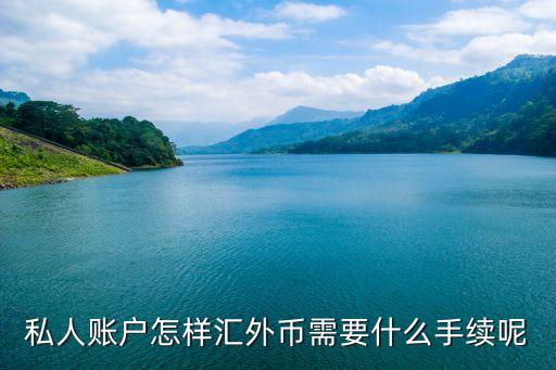 私人賬戶怎樣匯外幣需要什么手續(xù)呢