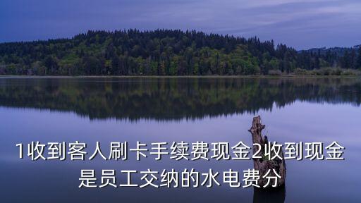 1收到客人刷卡手續(xù)費現金2收到現金是員工交納的水電費分