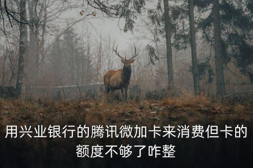 微信興業(yè)怎么提額度，用興業(yè)銀行的騰訊微加卡來消費(fèi)但卡的額度不夠了咋整