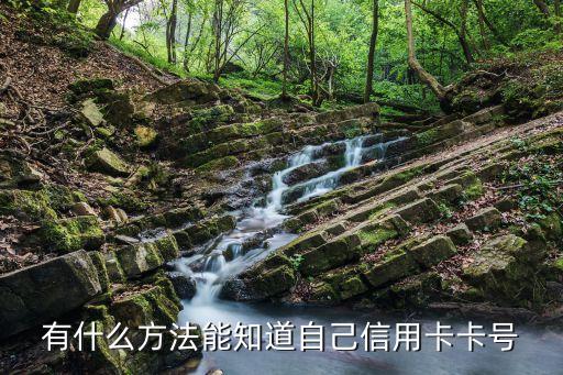 有什么方法能知道自己信用卡卡號
