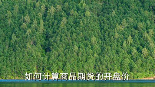 如何計算商品期貨的開盤價