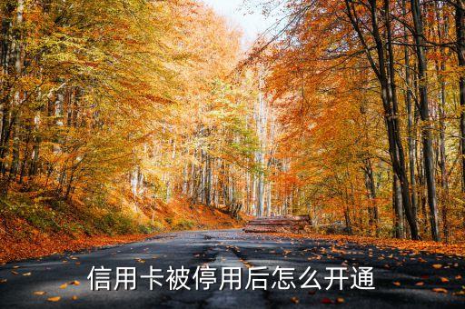 怎么啟用停用信用卡，信用卡仃用怎辦理