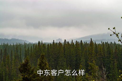 中東客戶怎么樣