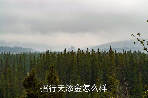 招行天添金8192最近收益怎么樣，招行天添金怎么樣