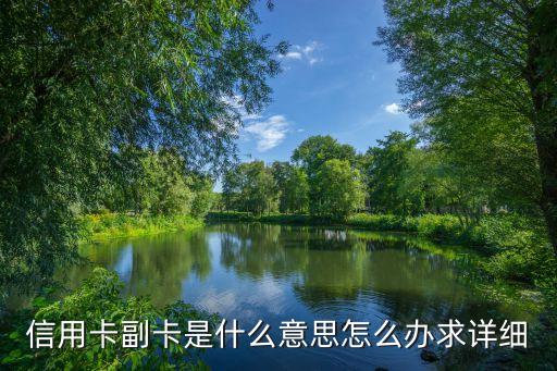 怎么區(qū)分信用卡主副卡，信用卡副卡是什么意思怎么辦求詳細