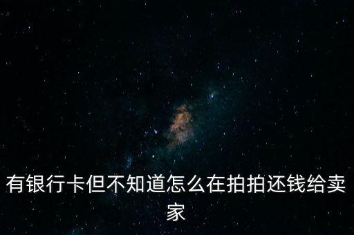 拍拍貨怎么還錢，拍拍貸怎么還款