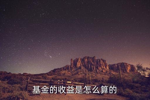 國泰基金怎么算收益，基金的收益是怎么算的