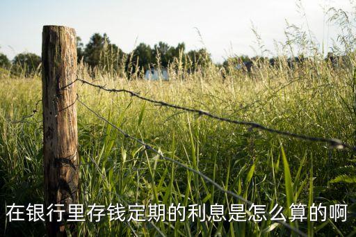 存定期一年利息怎么算的，在銀行里存錢定期的利息是怎么算的啊