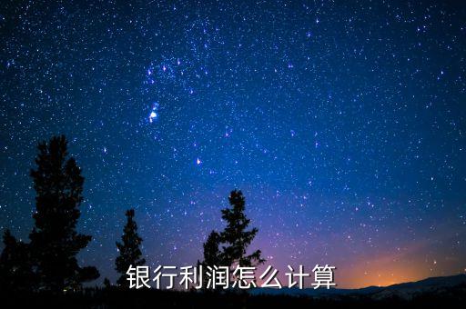 銀行利潤(rùn)怎么計(jì)算