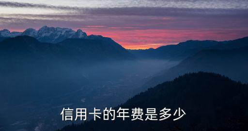 信用卡怎么區(qū)別年費，信用卡的年費是多少