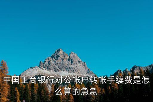 對(duì)公賬戶柜臺(tái)怎么轉(zhuǎn)賬手續(xù)費(fèi)是多少錢，銀行對(duì)公賬戶轉(zhuǎn)賬手續(xù)費(fèi)是多少