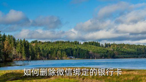 微信錢包的卡怎么刪除嗎，微信上綁定的銀行卡怎么取消