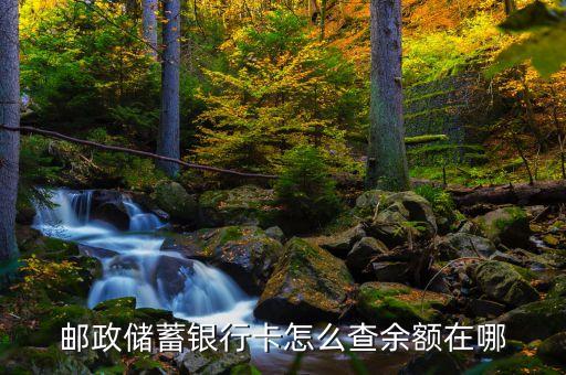 中國郵政儲蓄銀行怎么查詢余額，中國郵政怎么查余額啊