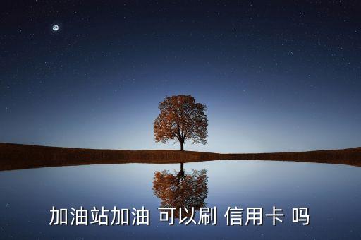 加油站加油 可以刷 信用卡 嗎