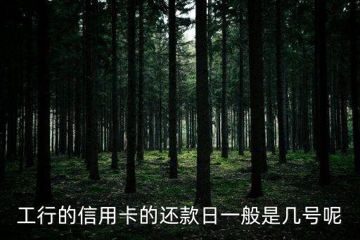 工行的信用卡的還款日一般是幾號(hào)呢