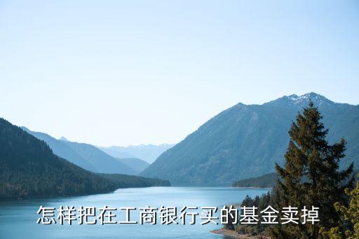 怎樣把在工商銀行買的基金賣掉