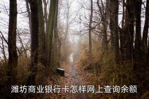 濰坊銀行卡怎么查余額查詢，濰坊銀行網(wǎng)上余額查詢