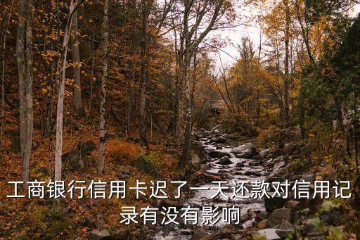 工商銀行信用卡遲了一天還款對信用記錄有沒有影響