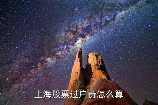 上海股票過戶費怎么算