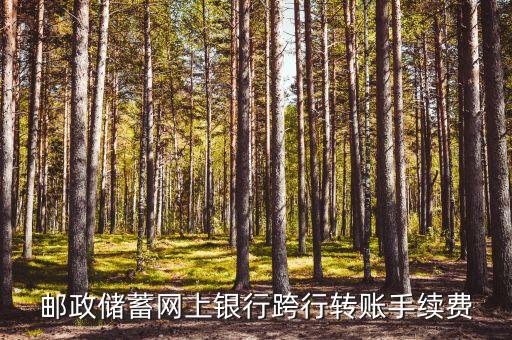 郵政銀行網(wǎng)上怎么轉(zhuǎn)賬手續(xù)費是多少錢，郵政網(wǎng)銀跨行轉(zhuǎn)賬手續(xù)費是多少