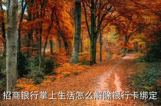 怎么取消綁定招商app的借記卡，招商銀行掌上生活怎么解除銀行卡綁定
