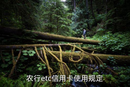 農(nóng)行冀通etc信用卡怎么用的，農(nóng)行etc到底怎么使用第一次用啥也不知道