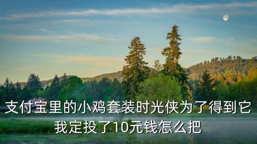 支付寶里的小雞套裝時(shí)光俠為了得到它我定投了10元錢怎么把