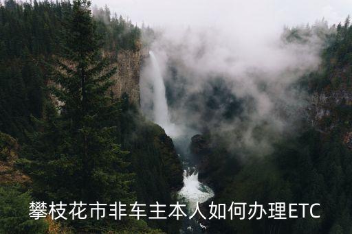 攀枝花etc怎么辦理，攀枝花市非車主本人如何辦理ETC