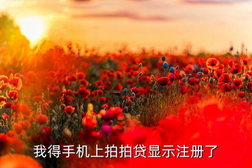 拍拍貸怎么顯示已注冊(cè)，拍拍貸沒貸款成功繼續(xù)申請(qǐng)時(shí)顯示已注冊(cè)為什么