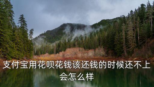 螞蟻花唄透支一千 不還會怎么樣，支付寶用花唄花錢該還錢的時候還不上會怎么樣