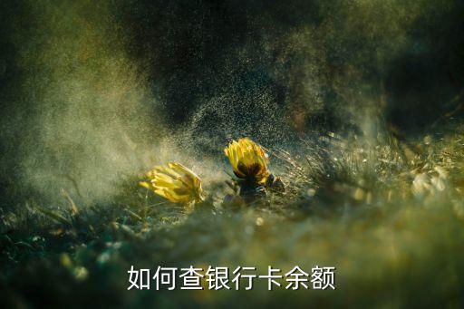 南京銀行怎么查詢余額，如何查銀行卡余額