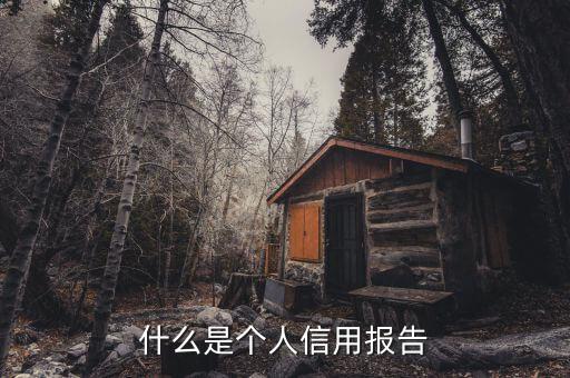 什么是個人信用報(bào)告