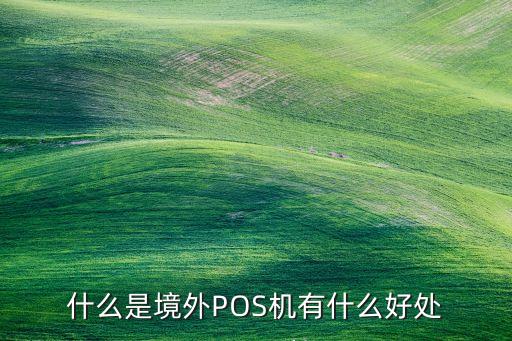 什么是境外POS機(jī)有什么好處