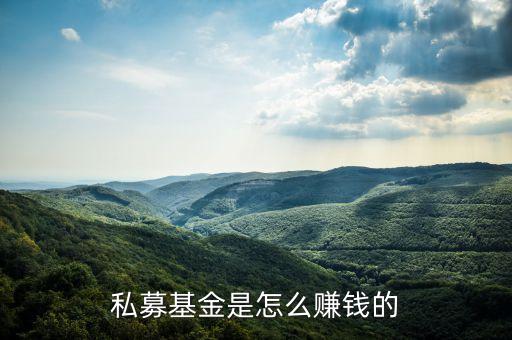 私募基金是什么收益，私募基金靠什么賺錢